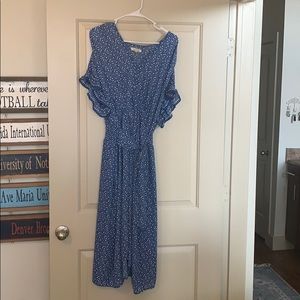 Blue Max Studio floral midi dress